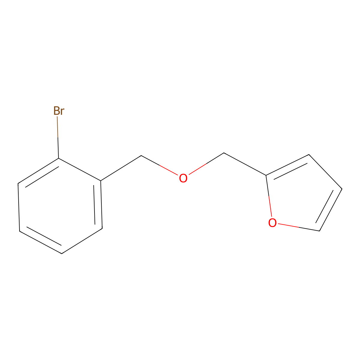 2-Bromobenzyl furfuryl ether molecular structure, CAS 1250275-84-3