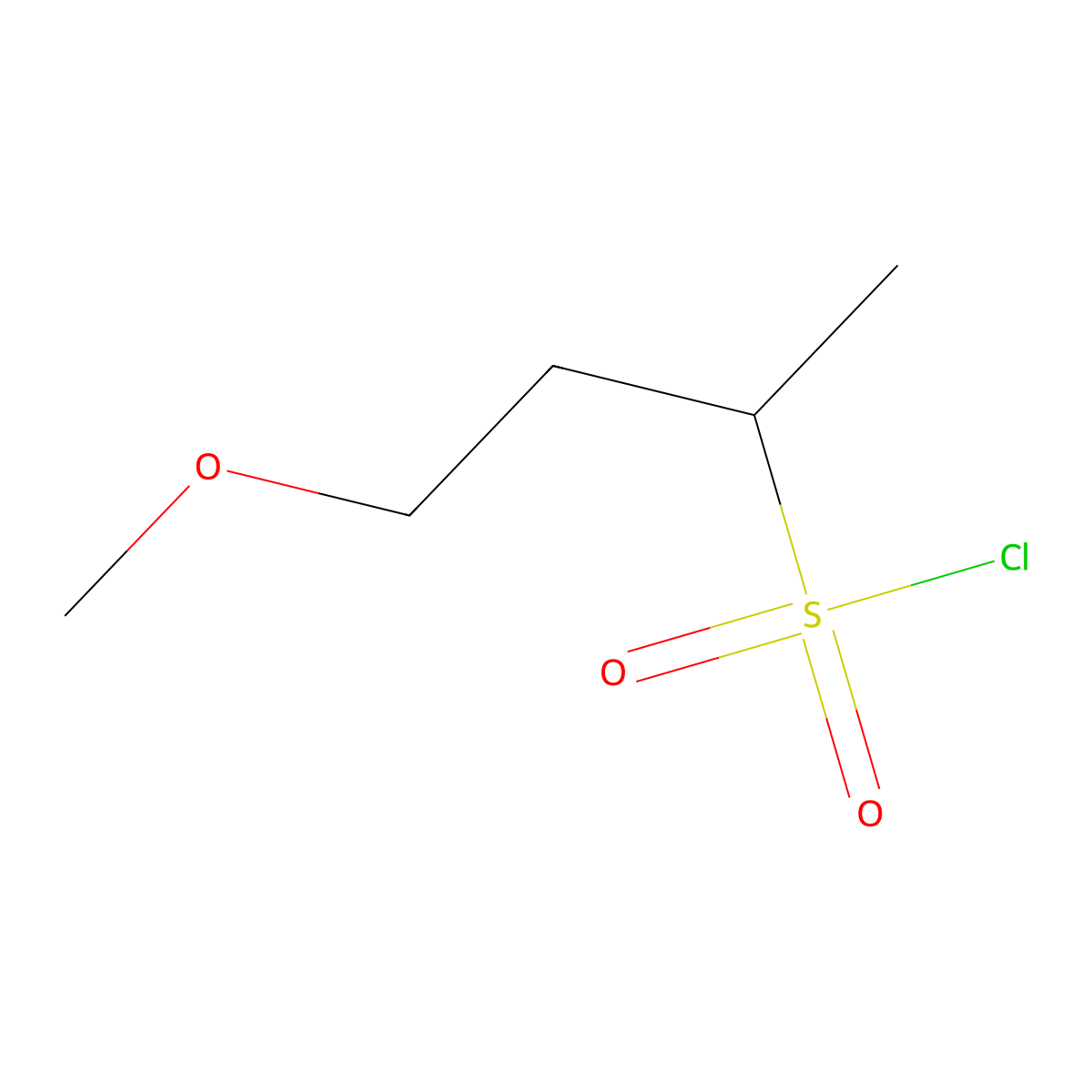 4-Methoxybutane-2-sulfonyl chloride molecular structure, CAS 1250276-93-7