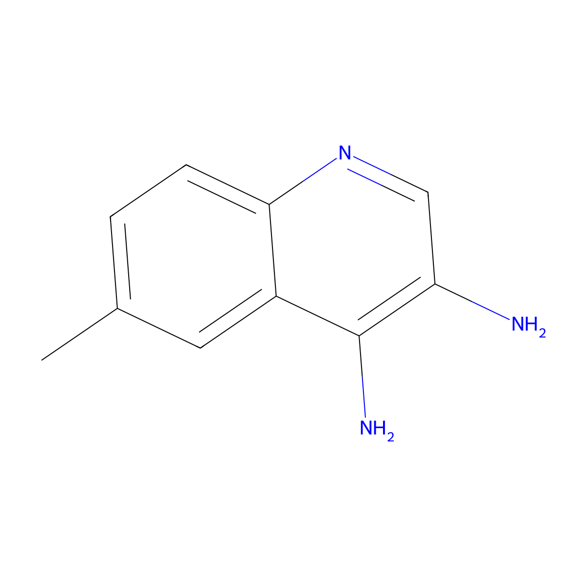6-Methylquinoline-3,4-diamine molecular structure, CAS 125028-50-4