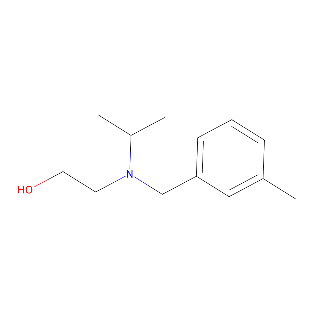 2-[Isopropyl-(3-methyl-benzyl)-amino]-ethanol molecular structure, CAS 1250283-80-7