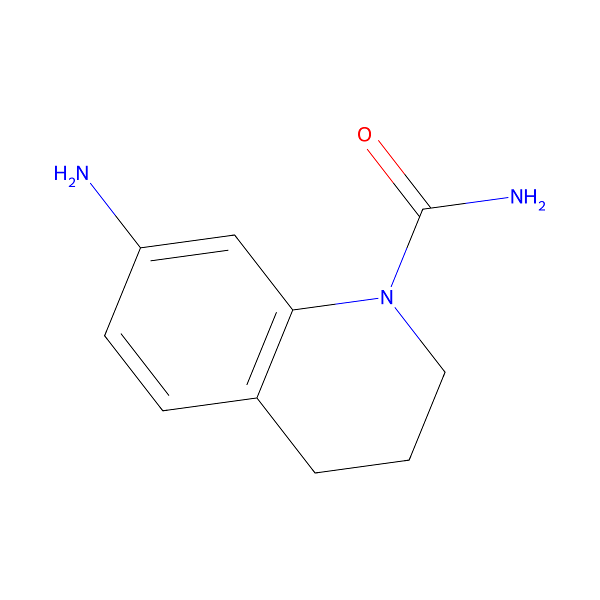 7-Amino-1,2,3,4-tetrahydroquinoline-1-carboxamide molecular structure, CAS 1250297-08-5