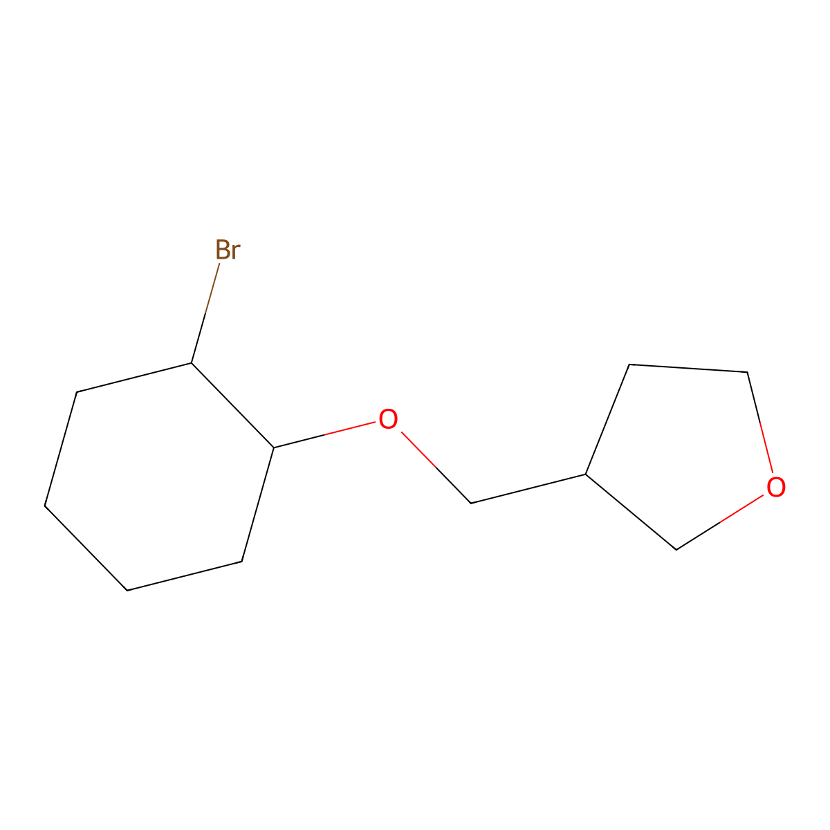 3-{[(2-Bromocyclohexyl)oxy]methyl}oxolane molecular structure, CAS 1250310-99-6