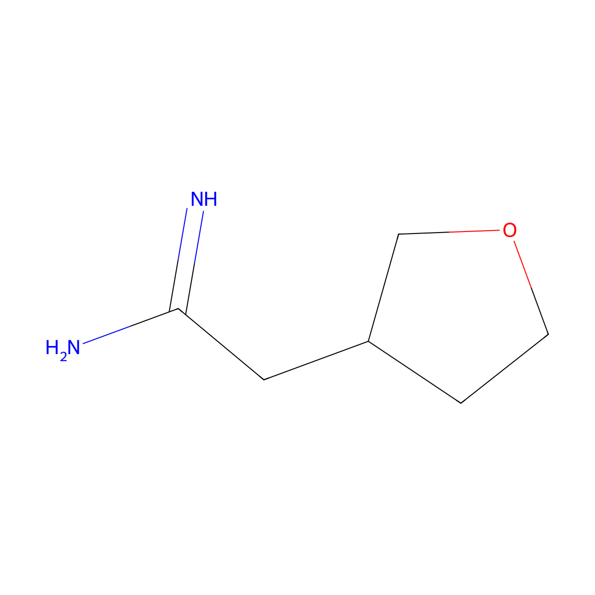 2-(Oxolan-3-yl)ethanimidamide molecular structure, CAS 1250329-92-0