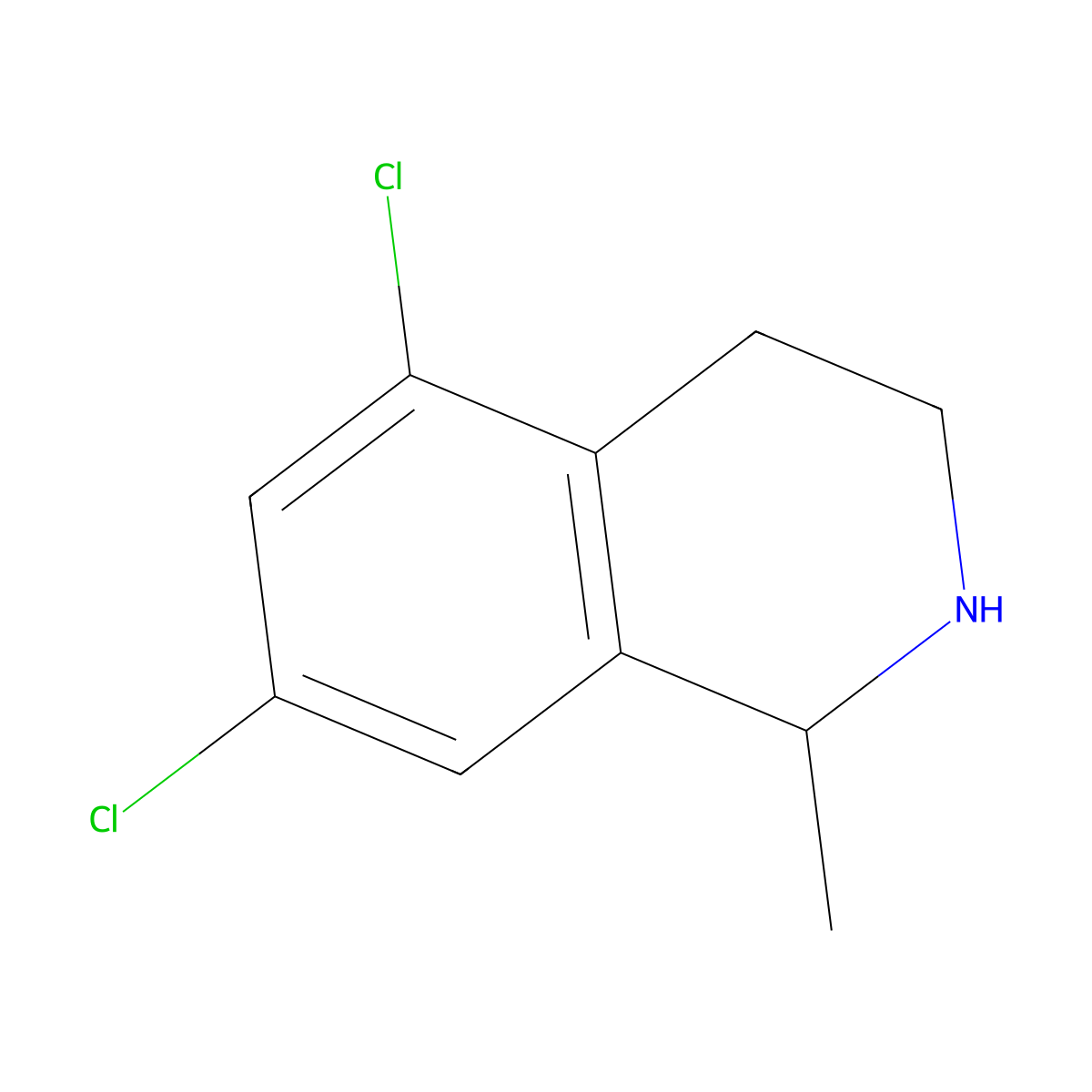 5,7-Dichloro-1-methyl-1,2,3,4-tetrahydroisoquinoline molecular structure, CAS 1250342-11-0