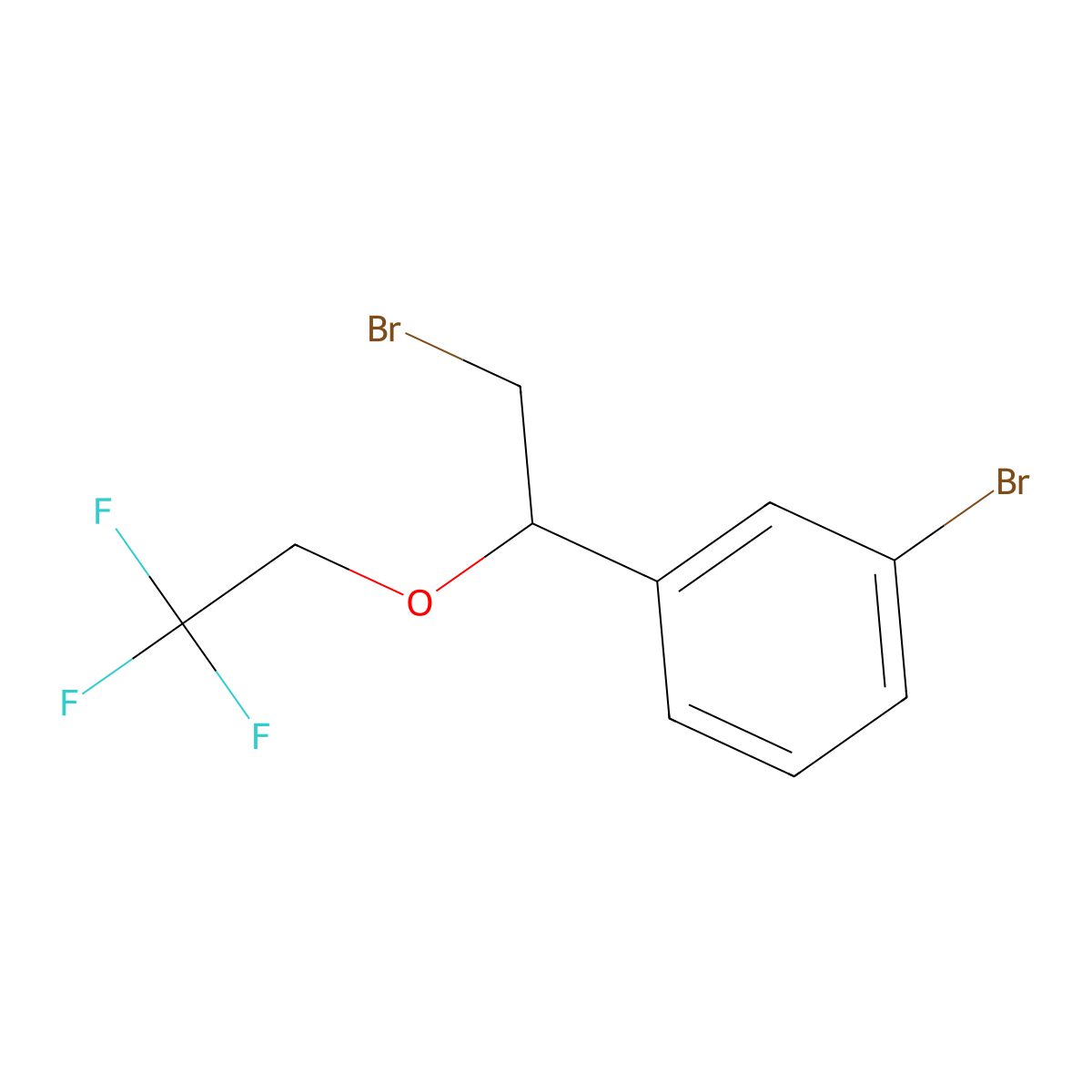 1-Bromo-3-[2-bromo-1-(2,2,2-trifluoroethoxy)ethyl]benzene molecular structure, CAS 1250347-23-9