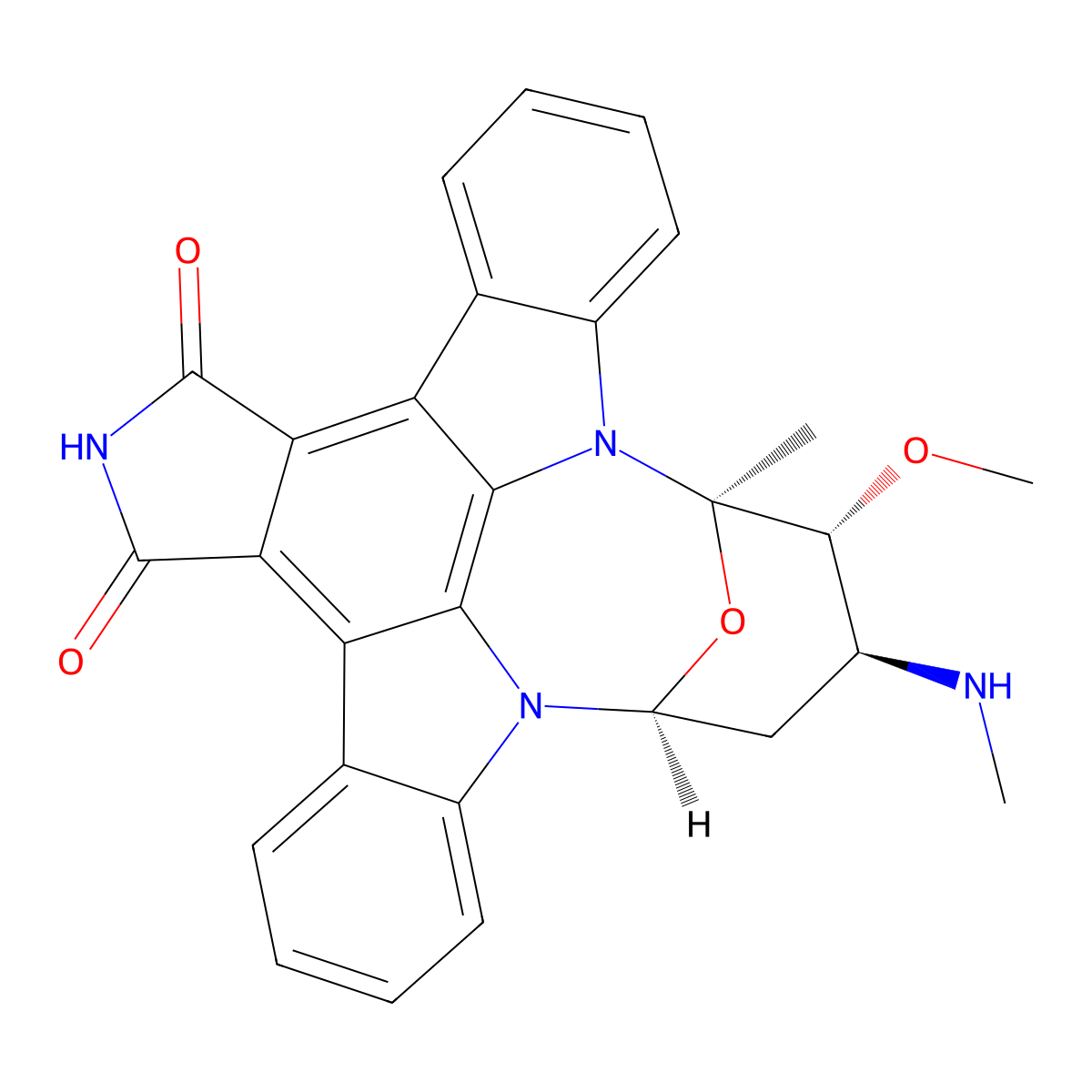 7-Oxostaurosporine molecular structure, CAS 125035-83-8