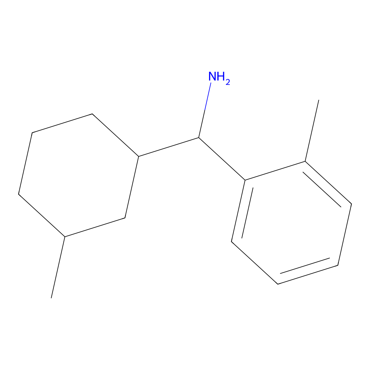 (3-Methylcyclohexyl)(2-methylphenyl)methanamine molecular structure, CAS 1250350-11-8
