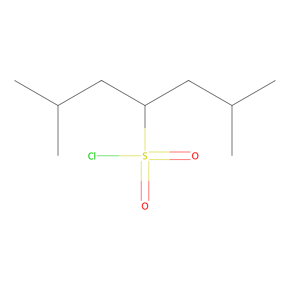 2,6-Dimethylheptane-4-sulfonyl chloride molecular structure, CAS 1250350-63-0