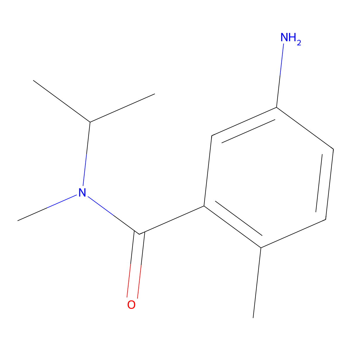 5-amino-N,2-dimethyl-N-(propan-2-yl)benzamide molecular structure, CAS 1250353-98-0