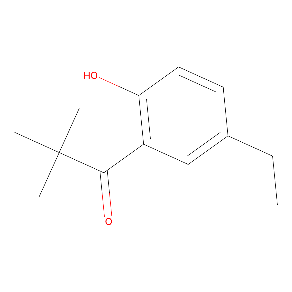 1-(5-Ethyl-2-hydroxyphenyl)-2,2-dimethylpropan-1-one molecular structure, CAS 1250354-19-8