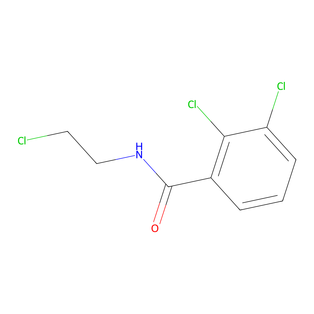 2,3-dichloro-N-(2-chloroethyl)benzamide molecular structure, CAS 1250354-36-9