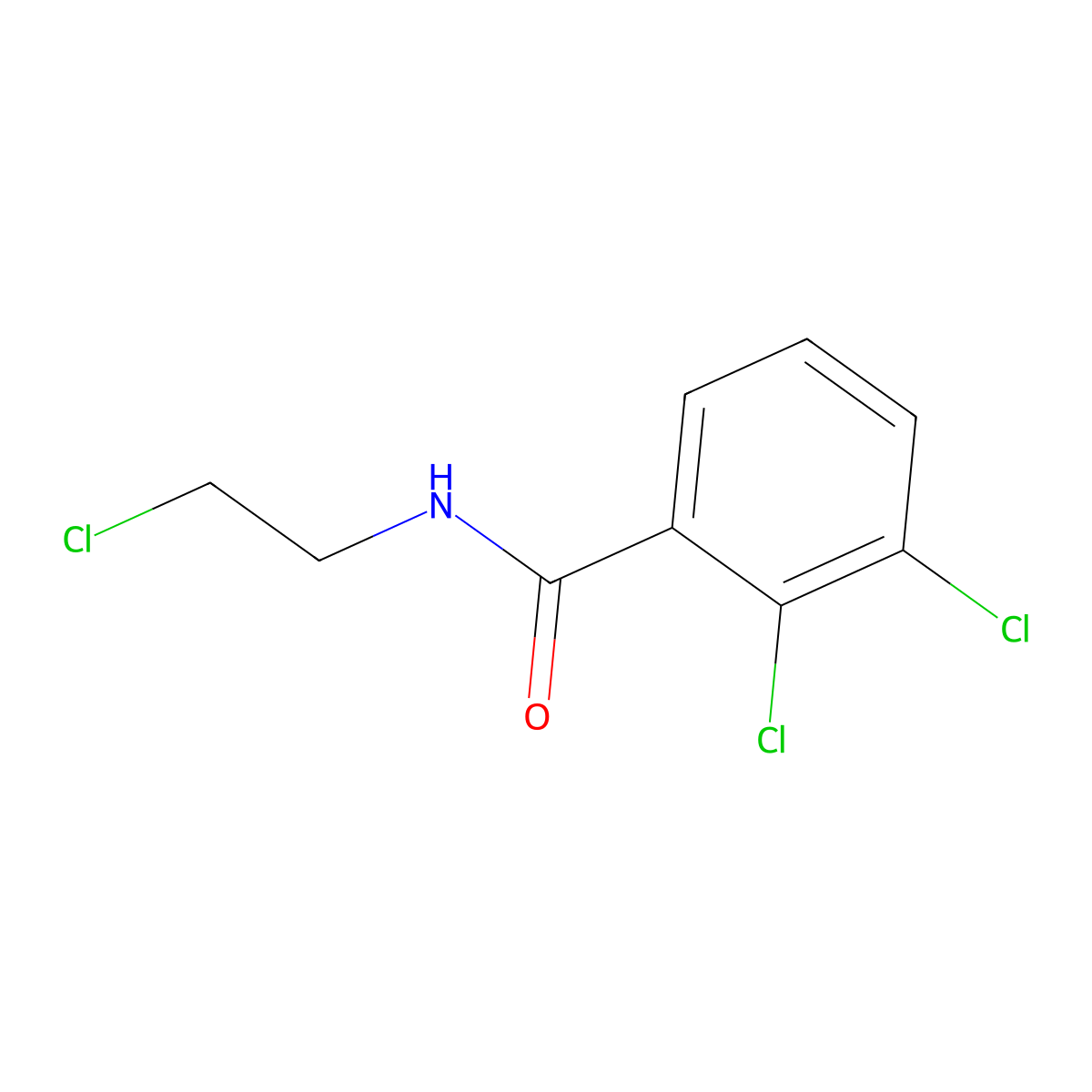 2,3-dichloro-N-(2-chloroethyl)benzamide molecular structure, CAS 1250354-36-9