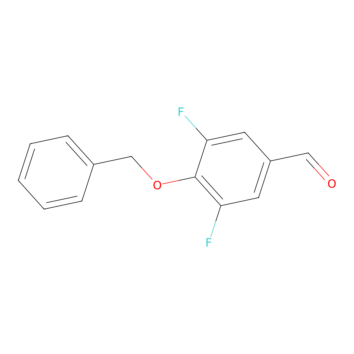 4-(Benzyloxy)-3,5-difluorobenzaldehyde molecular structure, CAS 125036-88-6