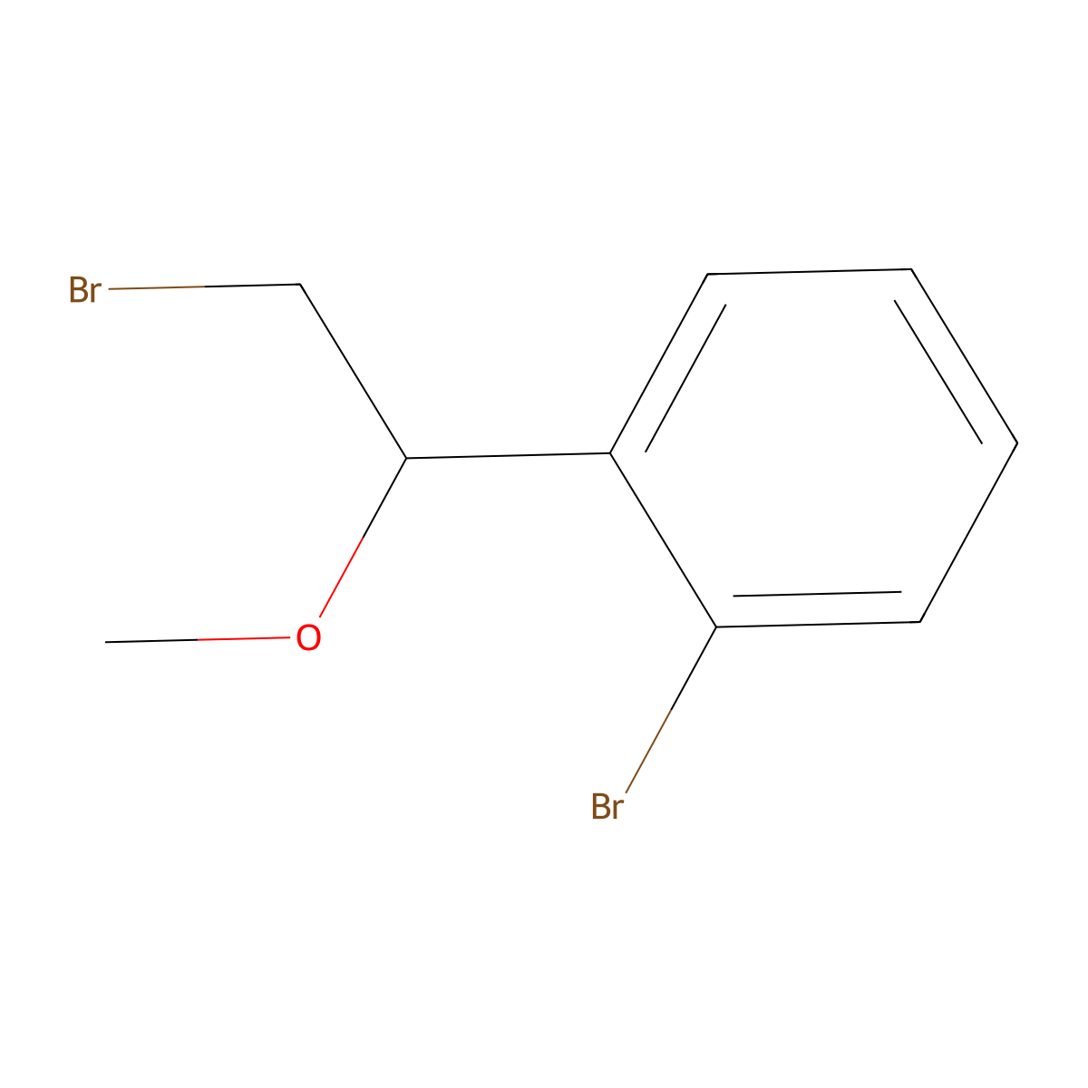 1-Bromo-2-(2-bromo-1-methoxyethyl)benzene molecular structure, CAS 1250360-03-2