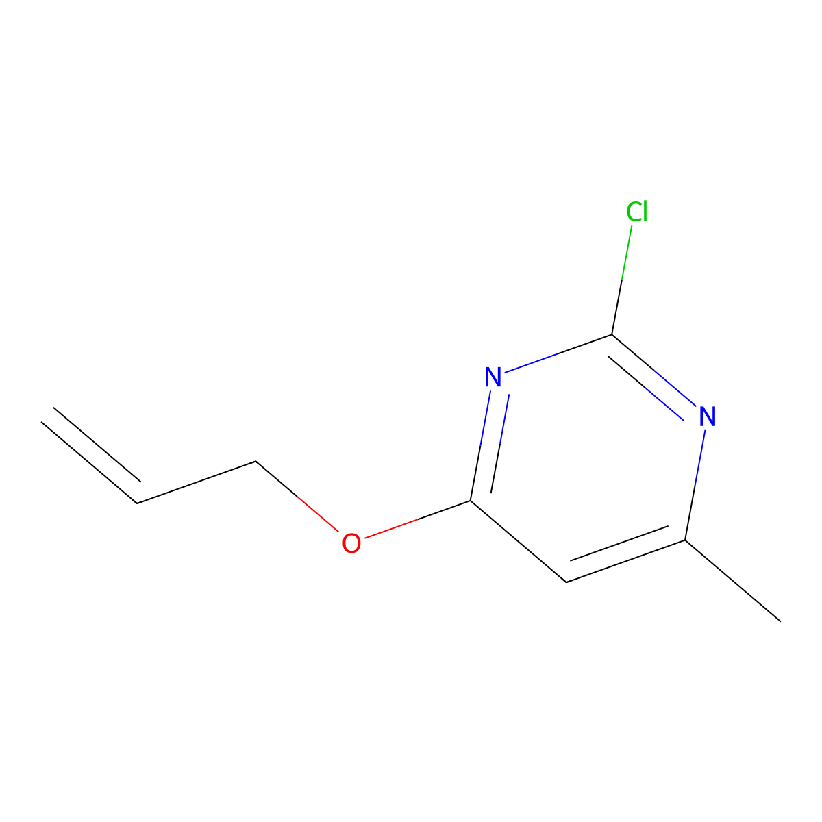 4-(Allyloxy)-2-chloro-6-methylpyrimidine molecular structure, CAS 1250367-45-3
