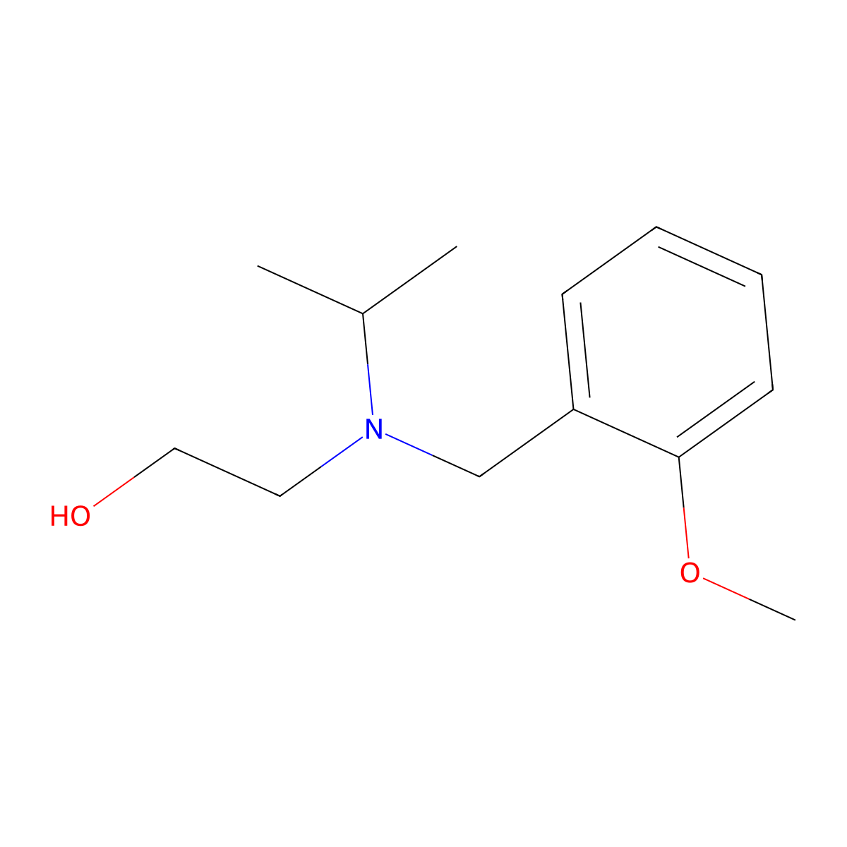 2-[Isopropyl-(2-methoxy-benzyl)-amino]-ethanol molecular structure, CAS 1250367-96-4