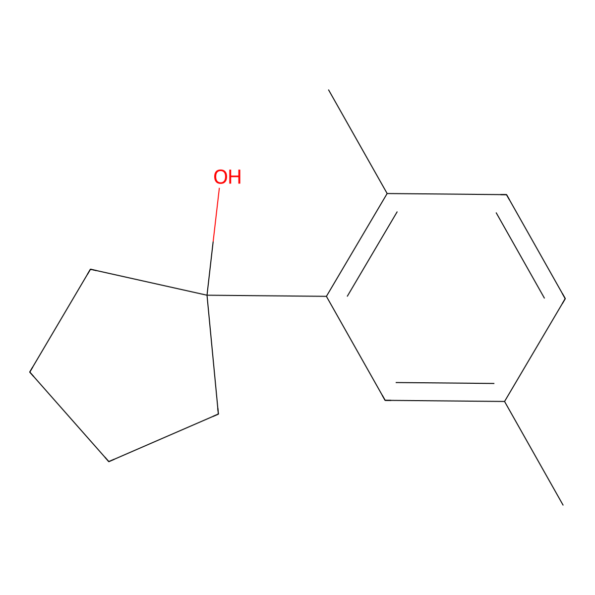 1-(2,5-Dimethylphenyl)cyclopentan-1-ol molecular structure, CAS 1250368-69-4