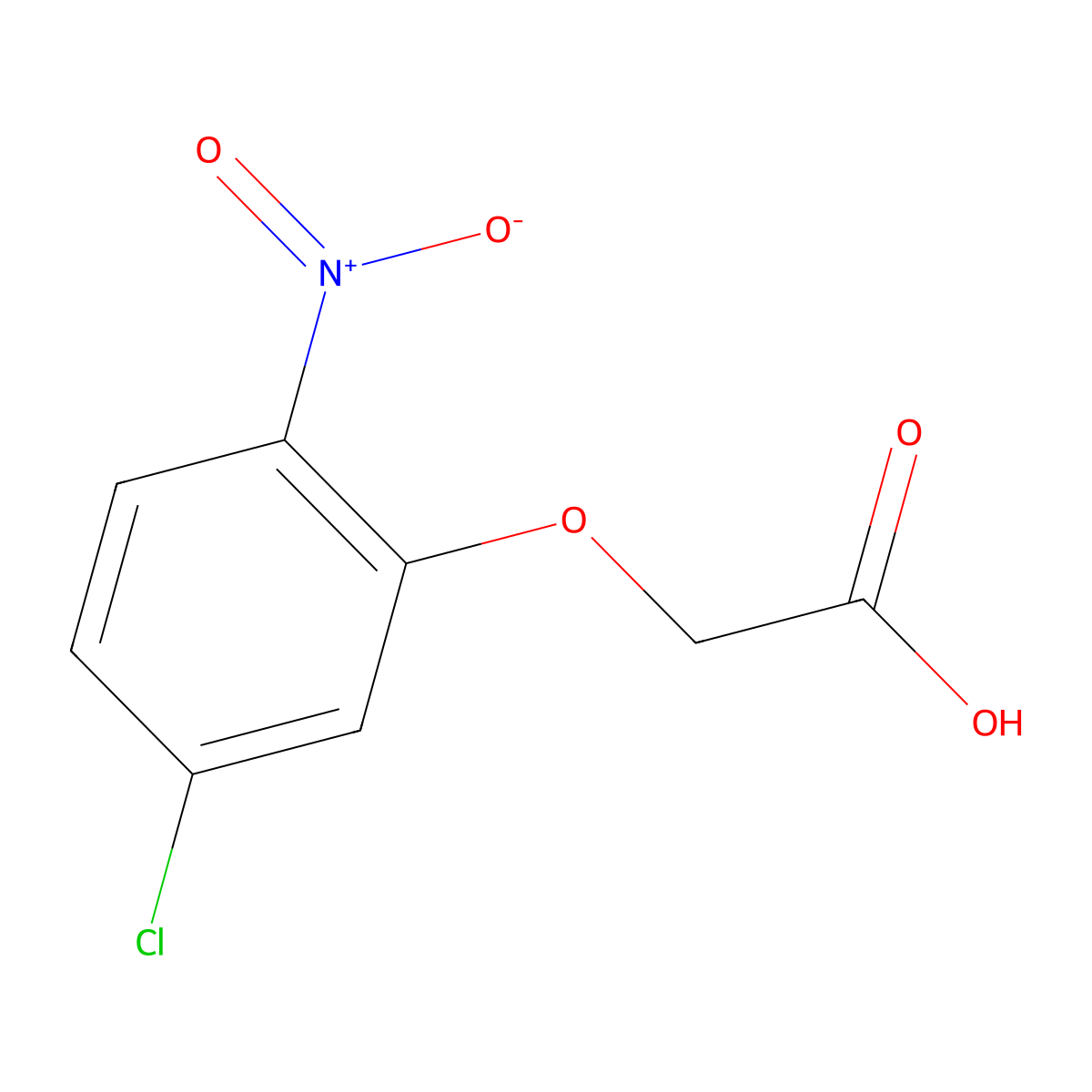 2-(5-Chloro-2-nitrophenoxy)acetic acid molecular structure, CAS 1250371-74-4