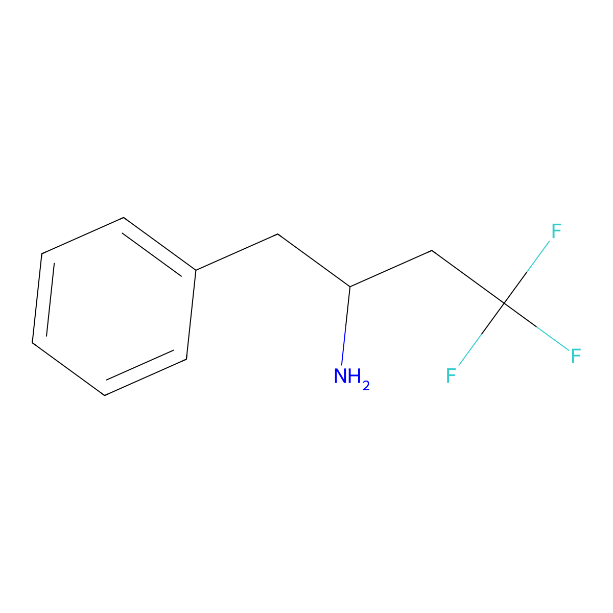 4,4,4-Trifluoro-1-phenylbutan-2-amine molecular structure, CAS 1250382-96-7
