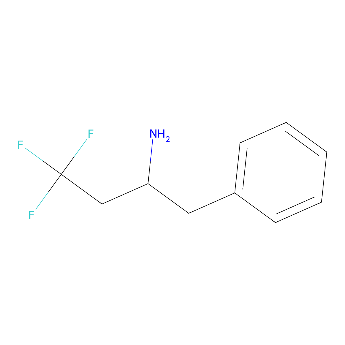 4,4,4-Trifluoro-1-phenylbutan-2-amine molecular structure, CAS 1250382-96-7
