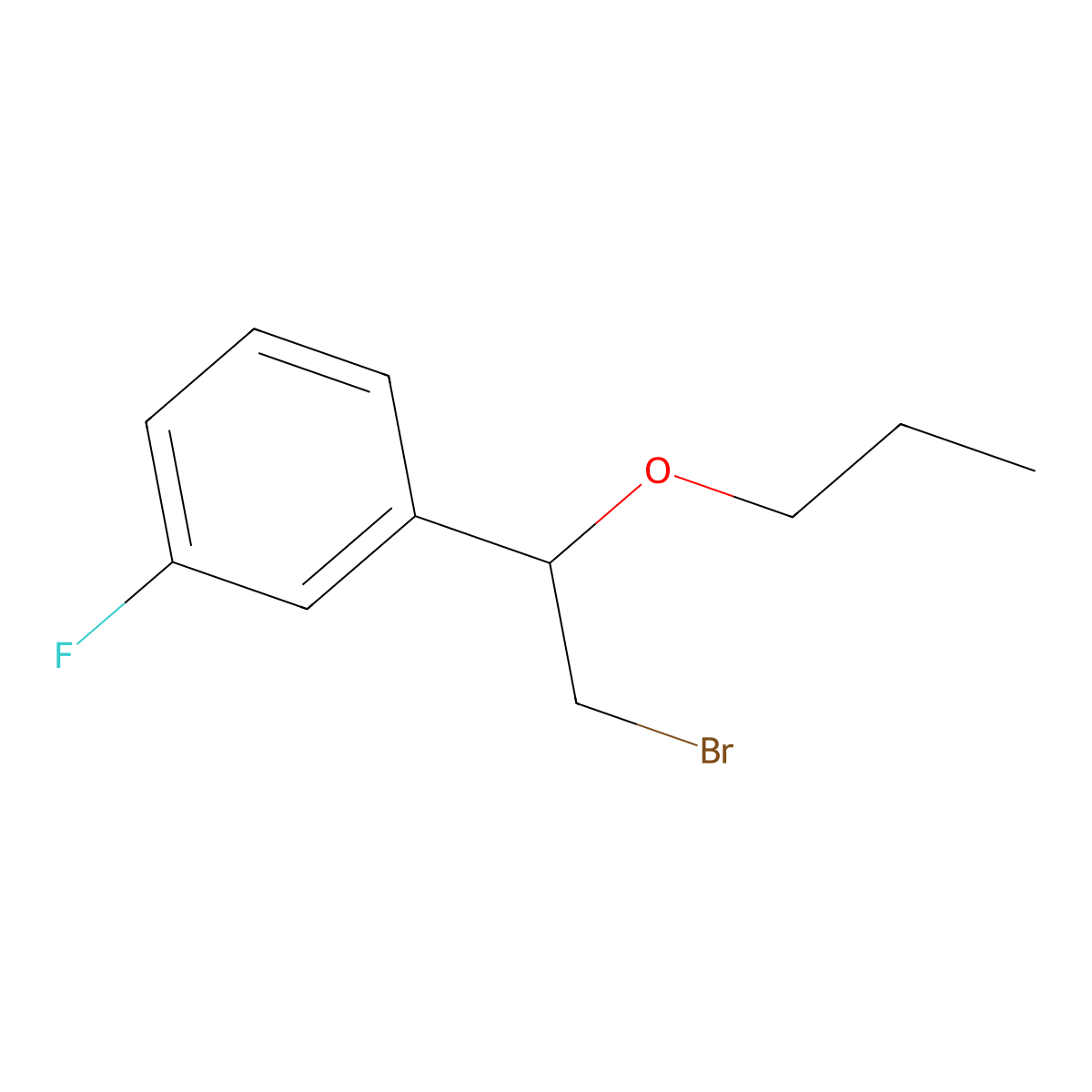 1-(2-Bromo-1-propoxyethyl)-3-fluorobenzene molecular structure, CAS 1250385-88-6