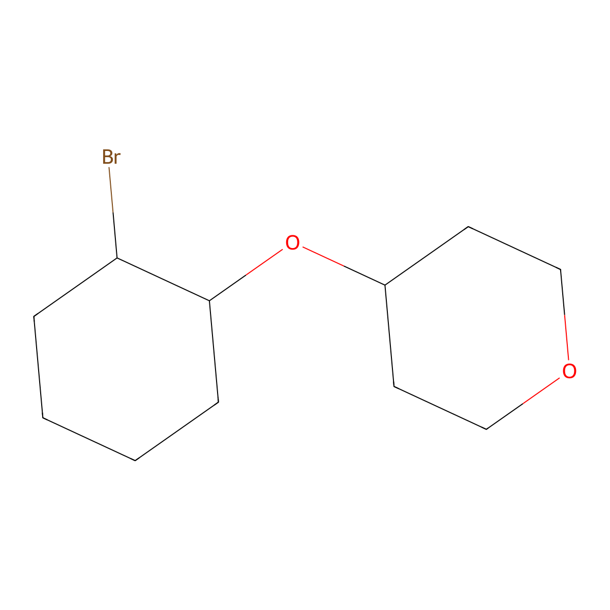 4-[(2-Bromocyclohexyl)oxy]oxane molecular structure, CAS 1250391-02-6