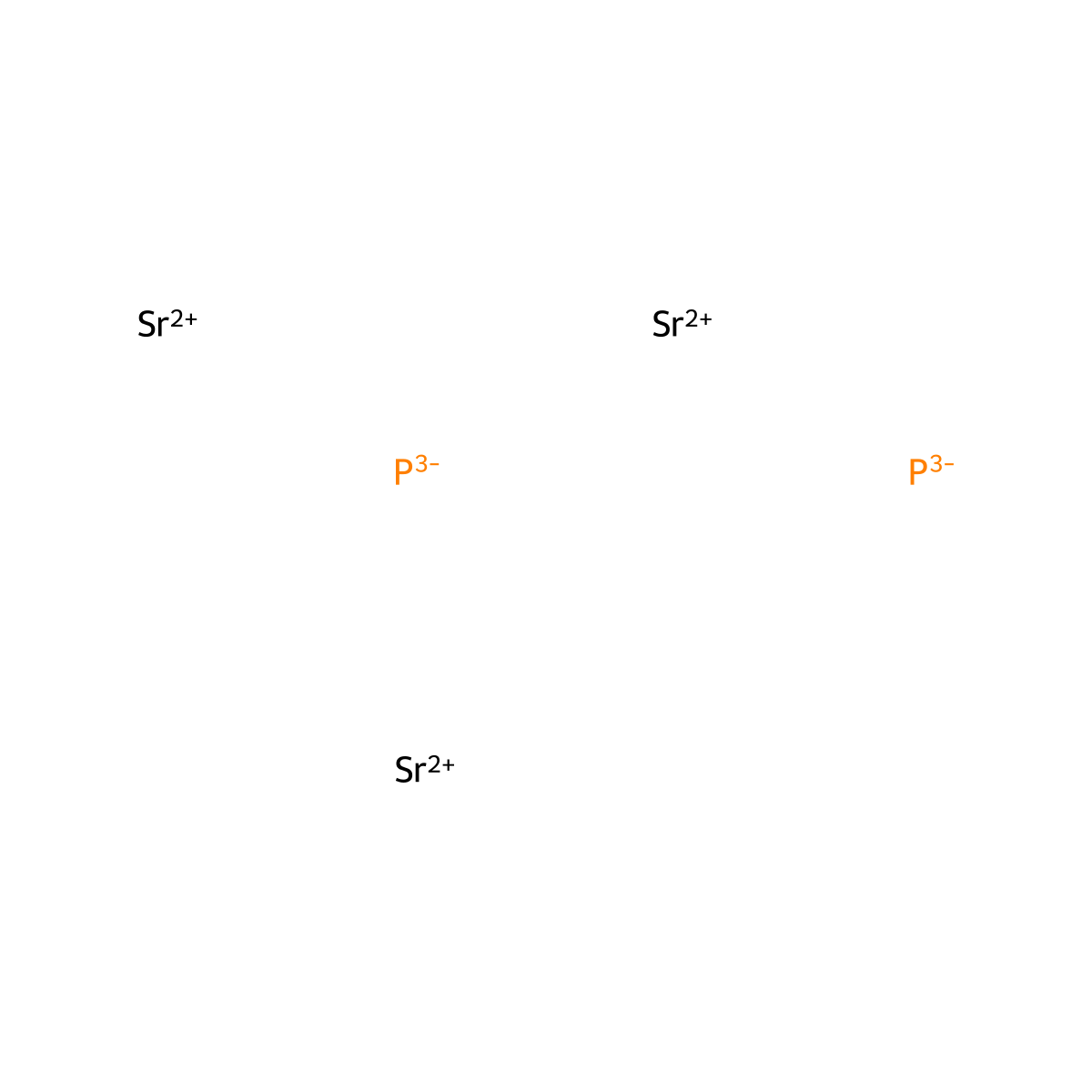 Strontium Phosphide molecular structure, CAS 12504-16-4
