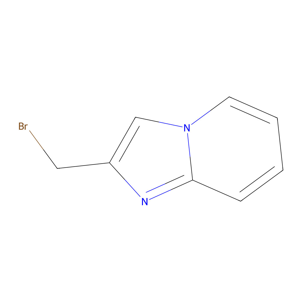 2-(Bromomethyl)imidazo[1,2-a]pyridine molecular structure, CAS 125040-55-3