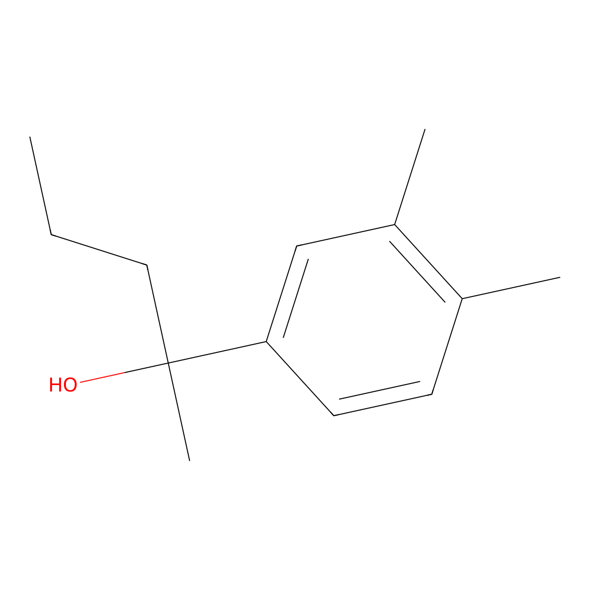 2-(3,4-Dimethylphenyl)-2-pentanol molecular structure, CAS 1250402-16-4