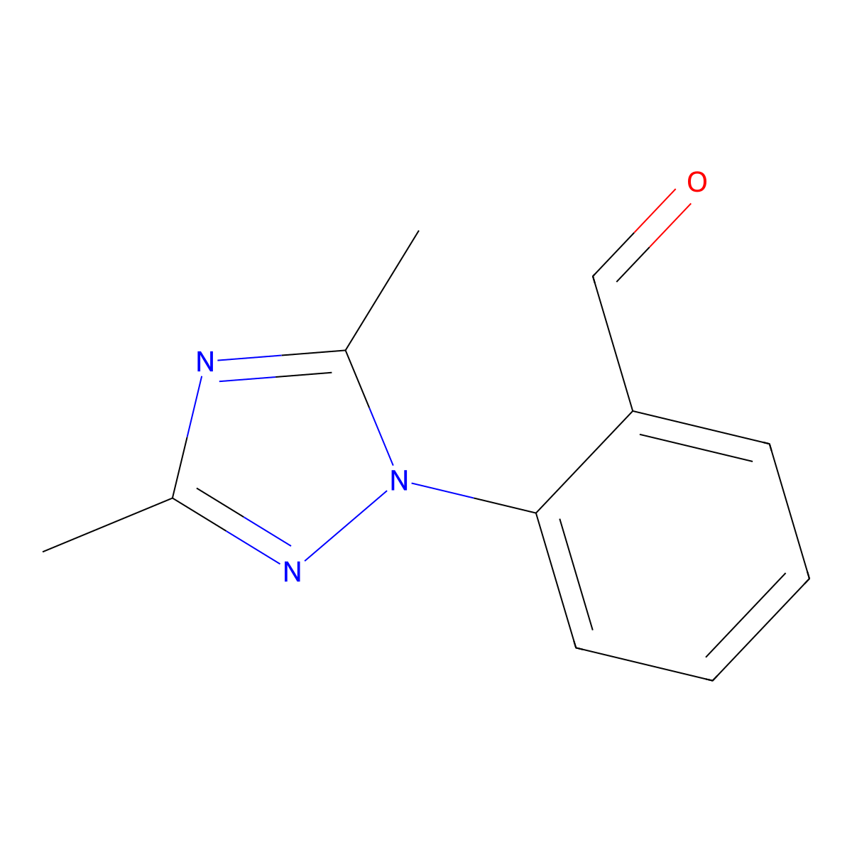 2-(Dimethyl-1H-1,2,4-triazol-1-YL)benzaldehyde molecular structure, CAS 1250403-98-5
