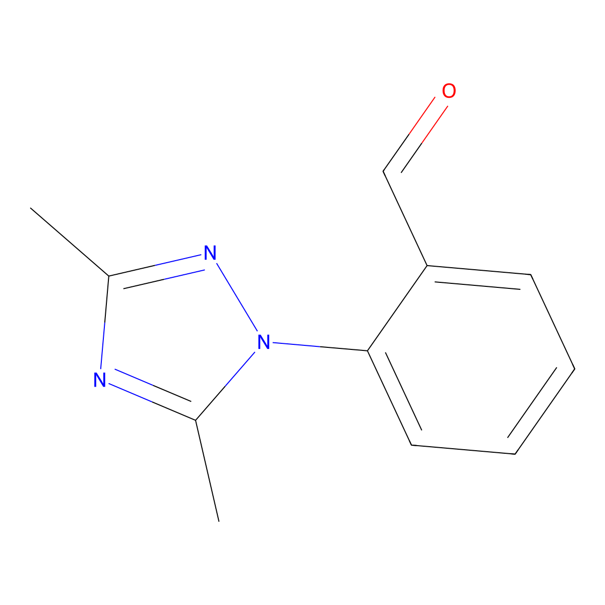 2-(Dimethyl-1H-1,2,4-triazol-1-YL)benzaldehyde molecular structure, CAS 1250403-98-5