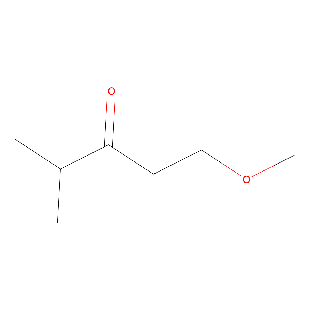 1-Methoxy-4-methylpentan-3-one molecular structure, CAS 1250407-40-9