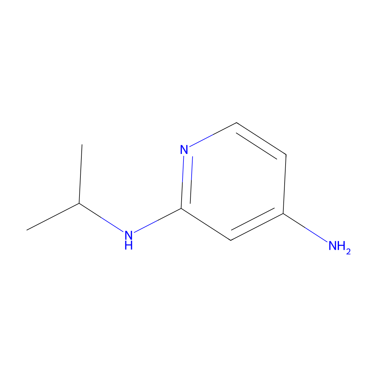N2-isopropylpyridine-2,4-diamine molecular structure, CAS 1250407-50-1