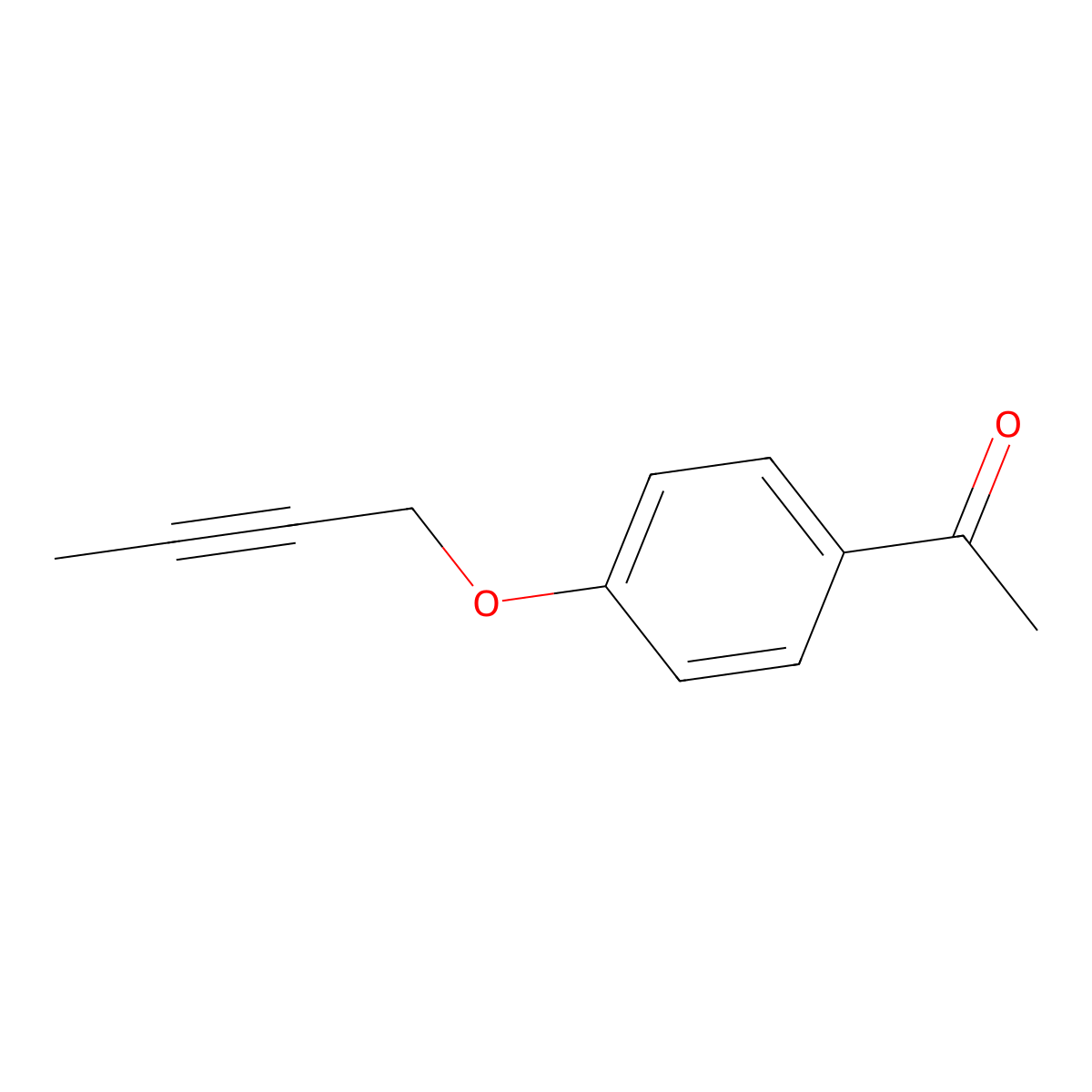 1-[4-(2-Butyn-1-yloxy)phenyl]ethanone molecular structure, CAS 1250413-43-4