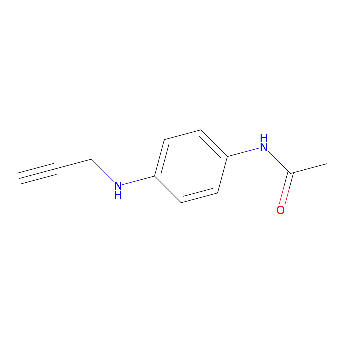 N-(4-(Prop-2-yn-1-ylamino)phenyl)acetamide molecular structure, CAS 1250418-28-0