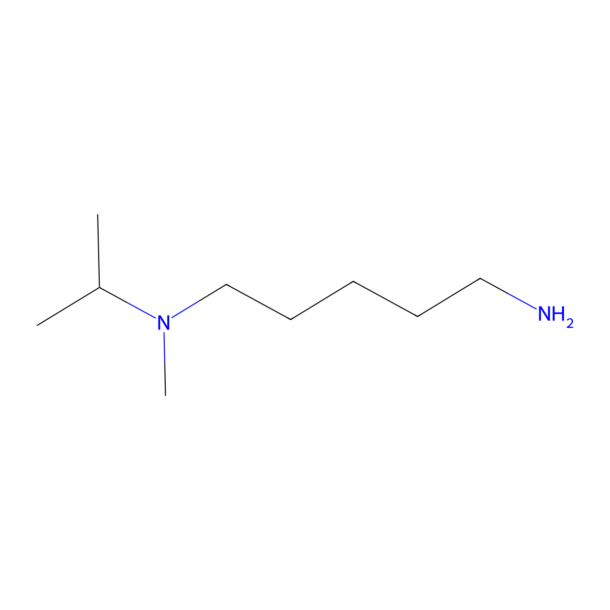 (5-Aminopentyl)(methyl)(propan-2-yl)amine molecular structure, CAS 1250418-71-3
