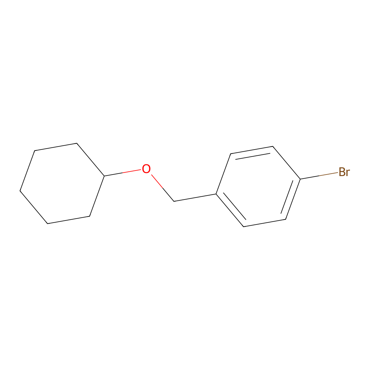 1-Bromo-4-(cyclohexyloxymethyl)benzene molecular structure, CAS 1250419-82-9