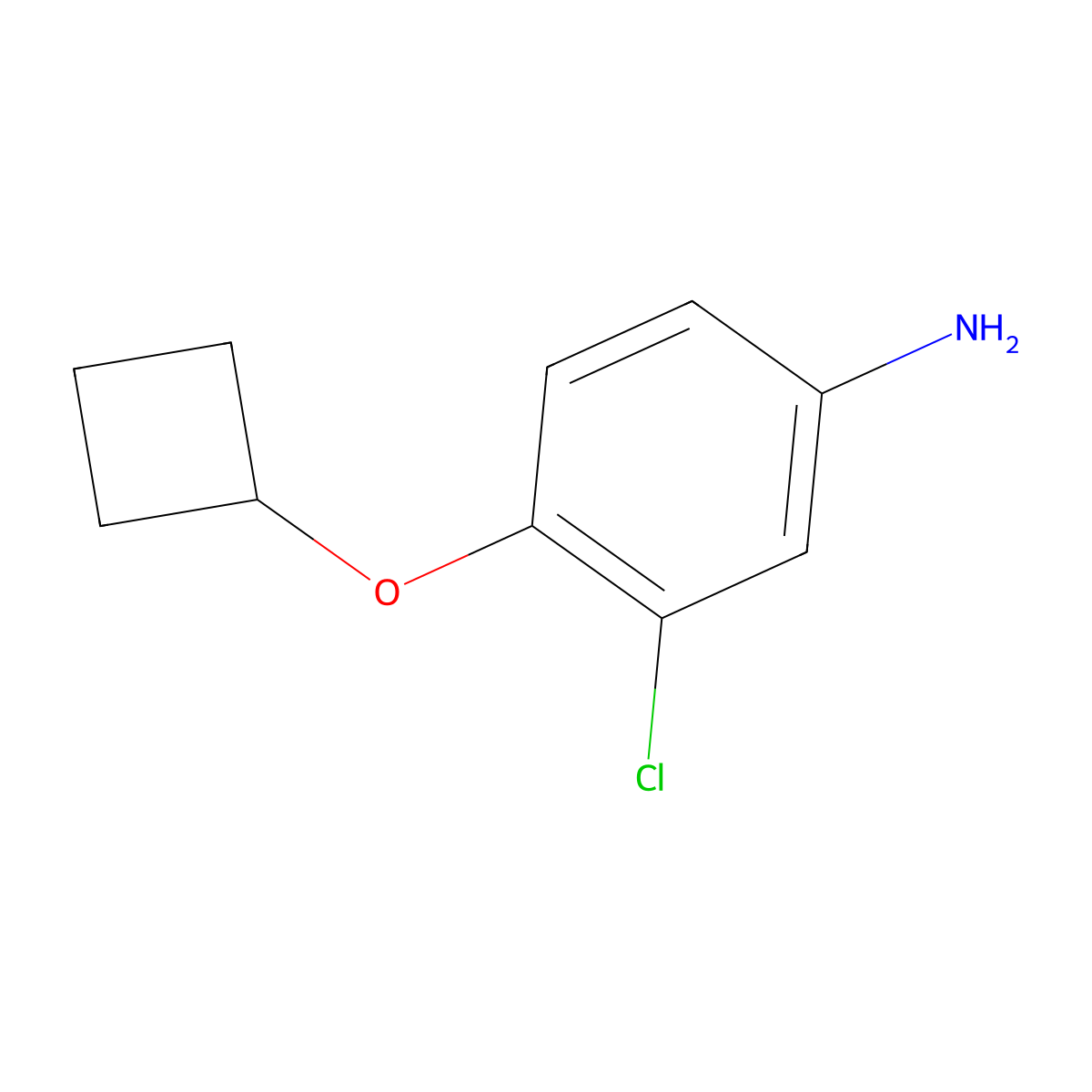 3-Chloro-4-cyclobutoxyaniline molecular structure, CAS 1250423-15-4