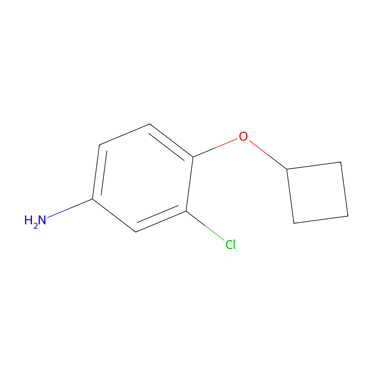 3-Chloro-4-cyclobutoxyaniline molecular structure, CAS 1250423-15-4