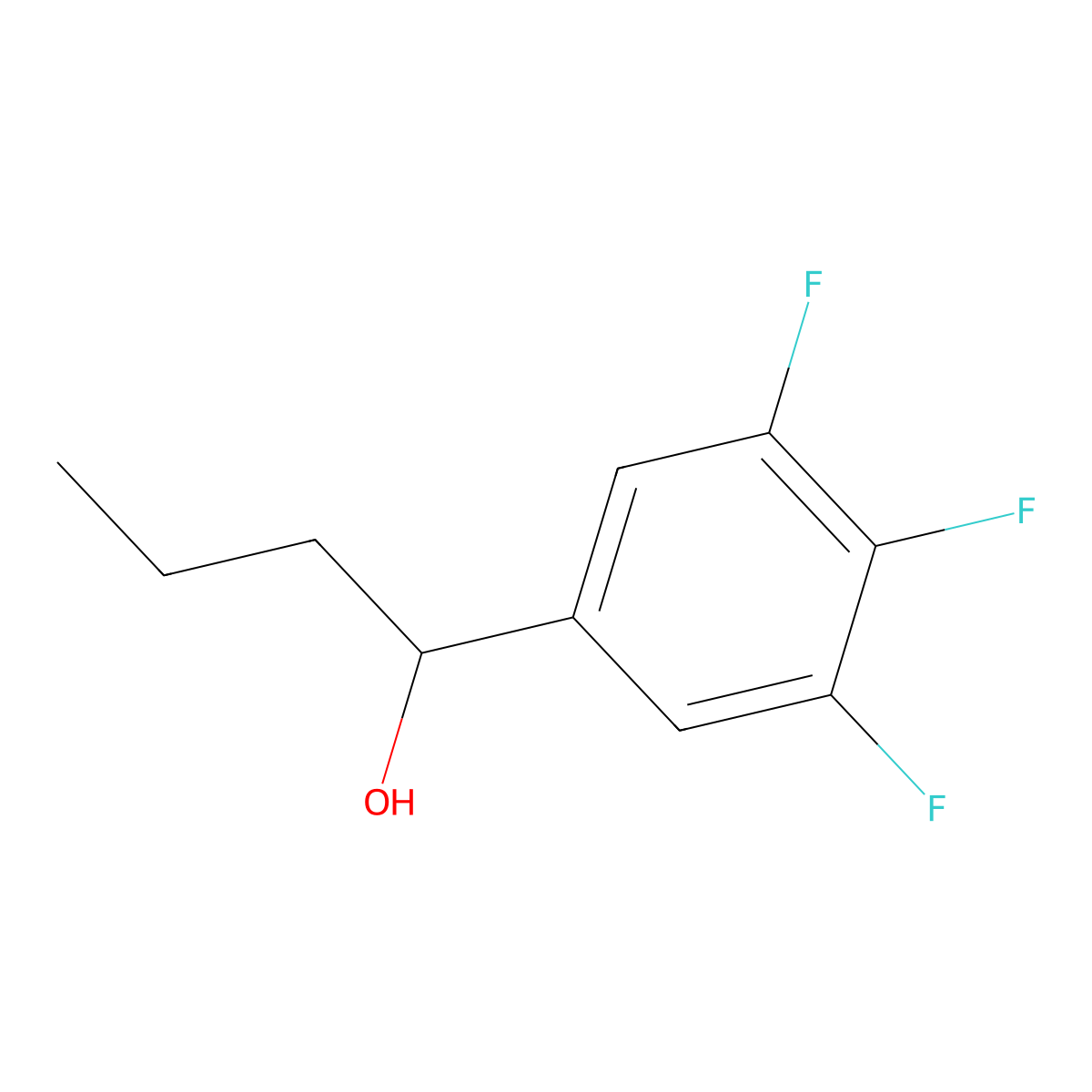 1-(3,4,5-Trifluorophenyl)-1-butanol molecular structure, CAS 1250423-87-0