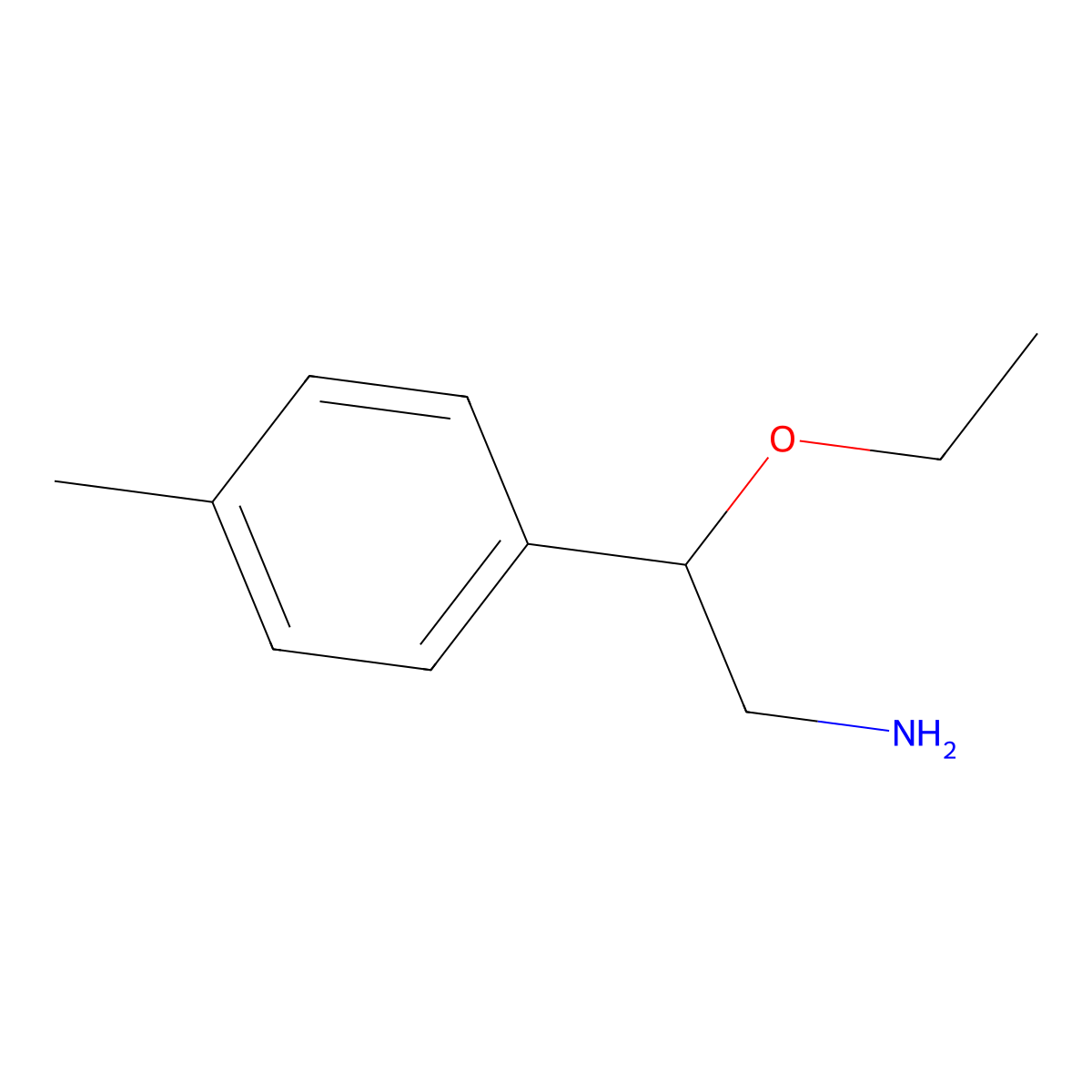 2-Ethoxy-2-p-tolyl-ethylamine molecular structure, CAS 1250432-93-9