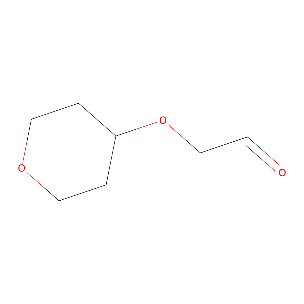 2-(Oxan-4-yloxy)acetaldehyde molecular structure, CAS 1250434-30-0