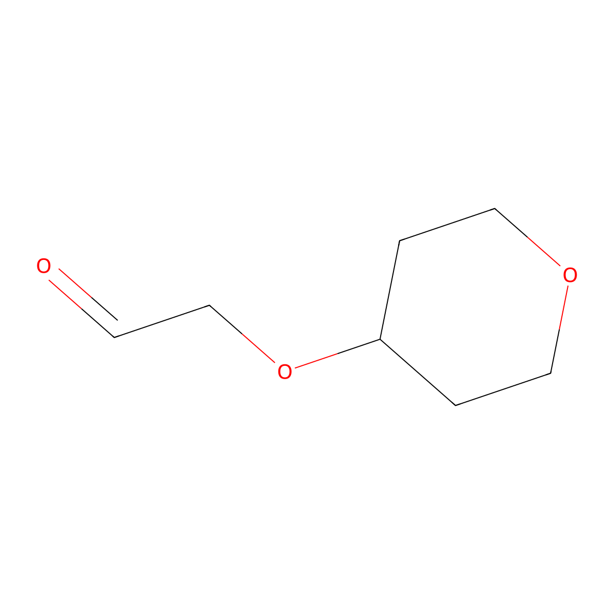 2-(Oxan-4-yloxy)acetaldehyde molecular structure, CAS 1250434-30-0