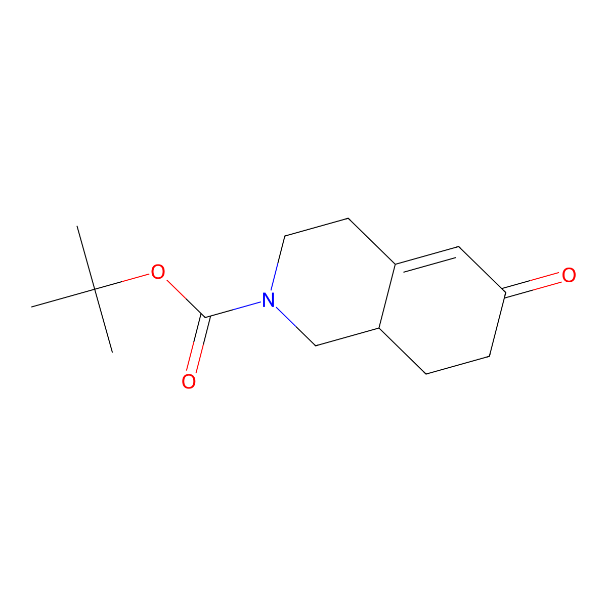 Tert-butyl 6-oxo-1,2,3,4,6,7,8,8a-octahydroisoquinoline-2-carboxylate molecular structure, CAS 1250442-02-4