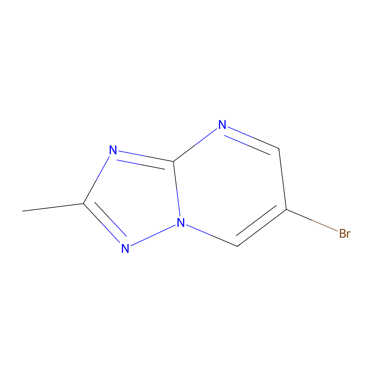 6-Bromo-2-methyl[1,2,4]triazolo[1,5-a]pyrimidine molecular structure, CAS 1250444-41-7