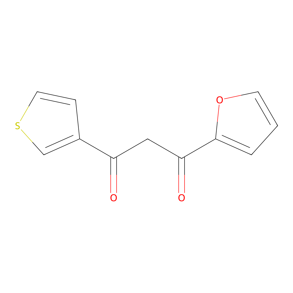 1-(Furan-2-yl)-3-(thiophen-3-yl)propane-1,3-dione molecular structure, CAS 1250483-74-9