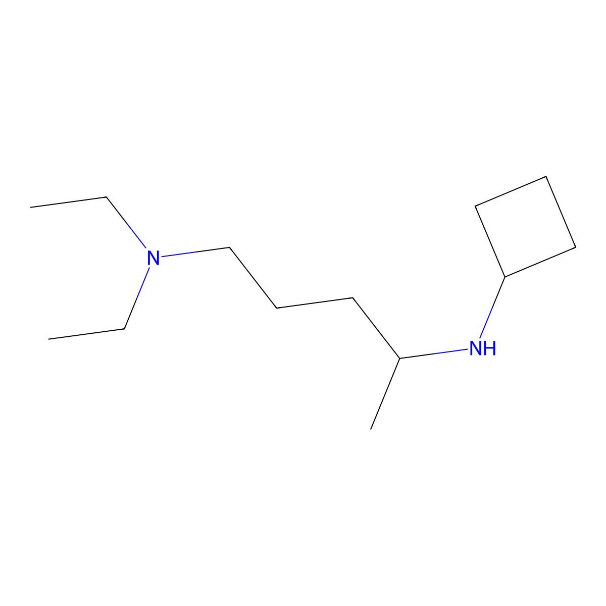 N-[5-(diethylamino)pentan-2-yl]cyclobutanamine molecular structure, CAS 1250485-87-0