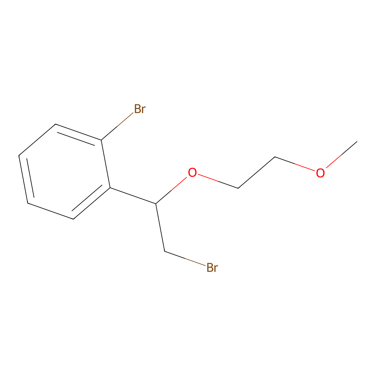 1-Bromo-2-[2-bromo-1-(2-methoxyethoxy)ethyl]benzene molecular structure, CAS 1250487-03-6