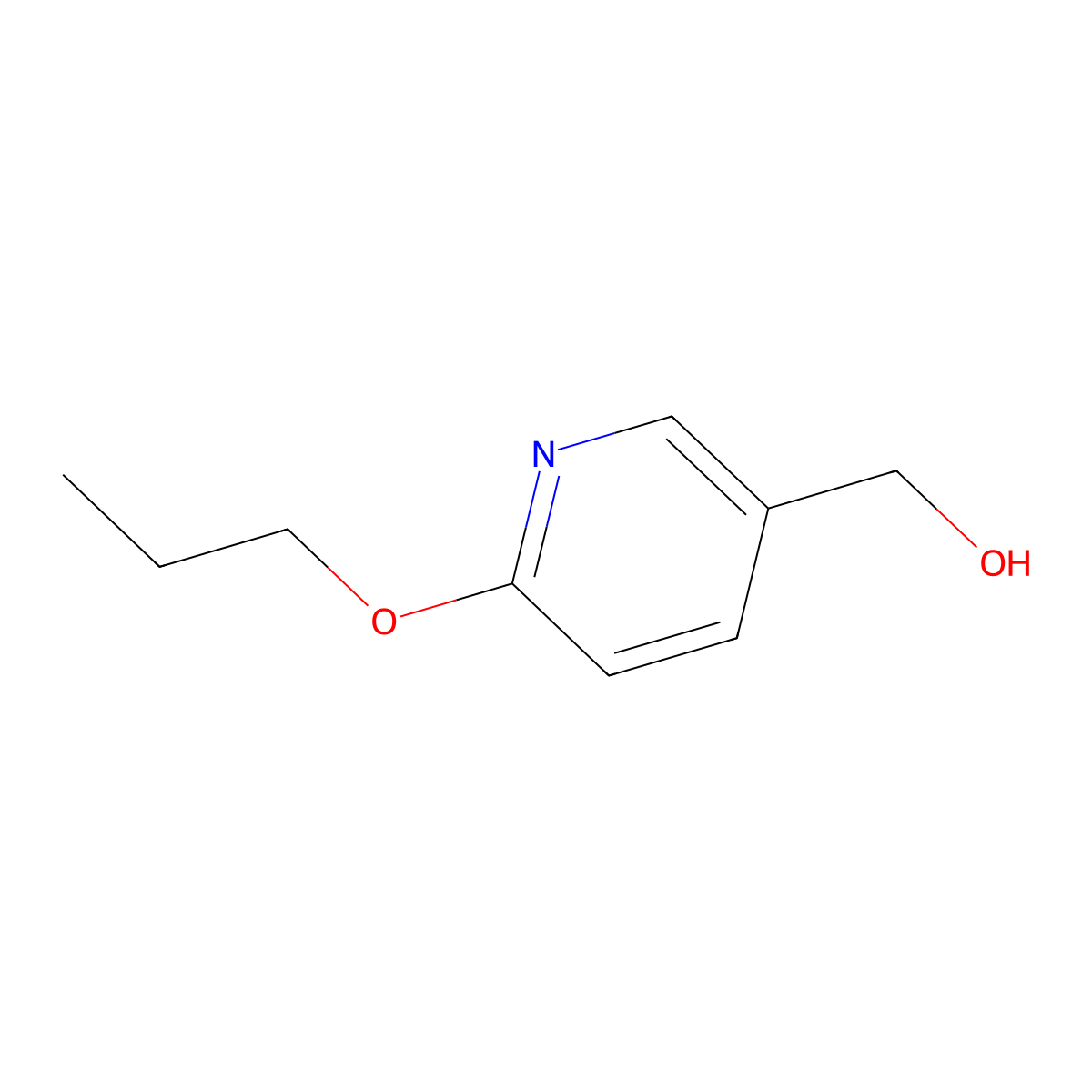 6-Propoxy-3-pyridinemethanol molecular structure, CAS 1250490-08-4