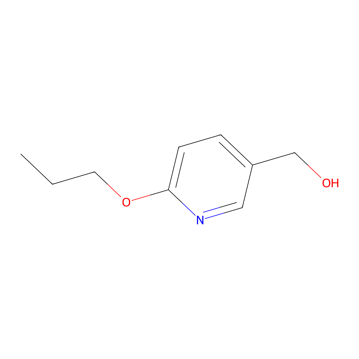 6-Propoxy-3-pyridinemethanol molecular structure, CAS 1250490-08-4